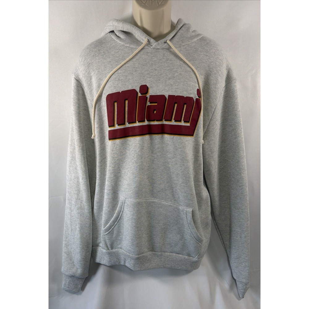Miami Grey Hoodie NWT XL Men's Where I'm From Brand Miami Florida Beach Sun